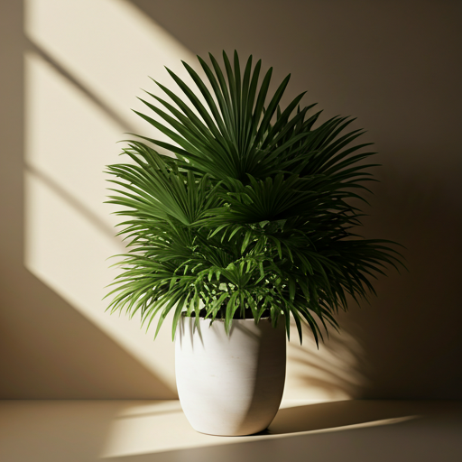 Lush green plant interior